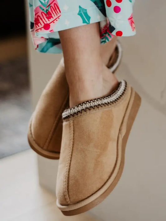 Embroidered Slip On Shoes