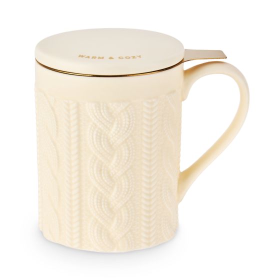 Knit Ceramic Tea Mug & Infuser