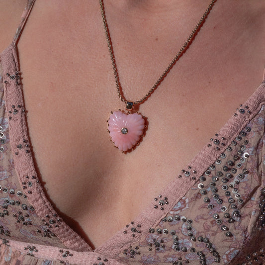 Thatch Malene Pink Jade Necklace