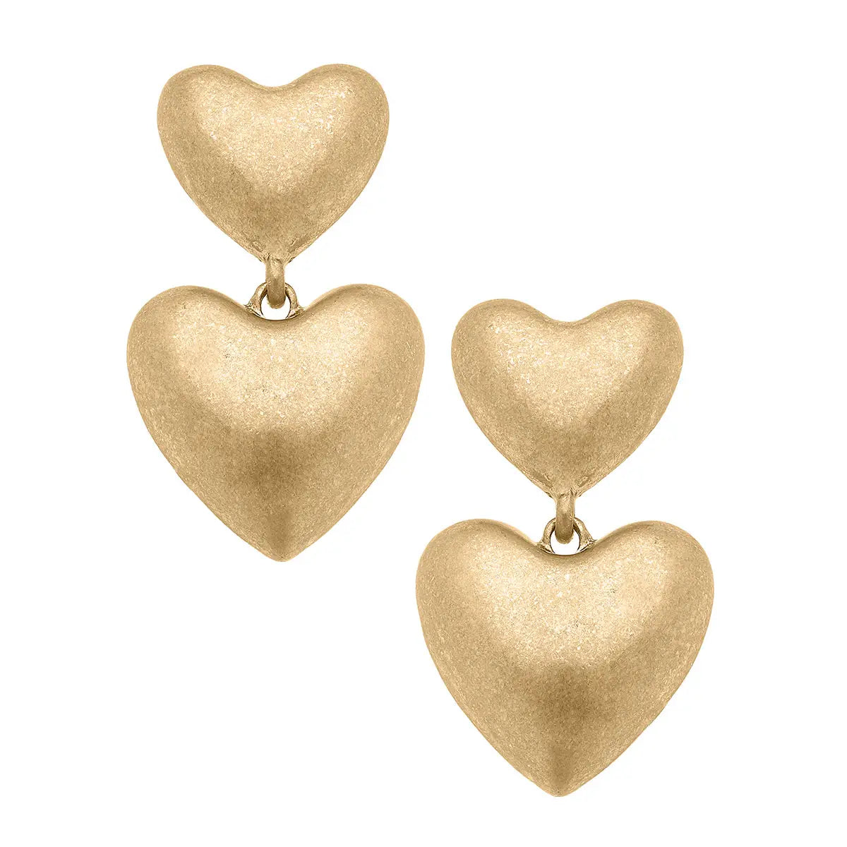 Margo Puffy Heart Earrings