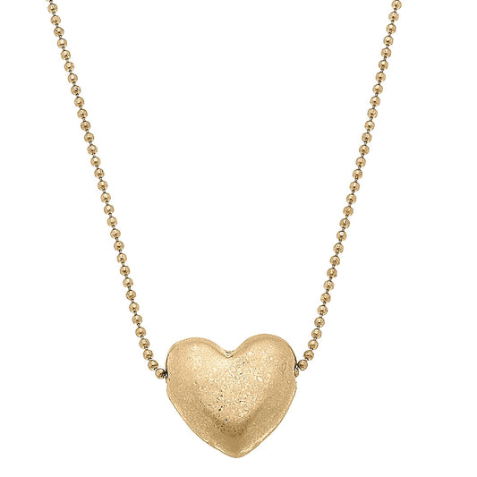 Margo Puffy Heart Necklace