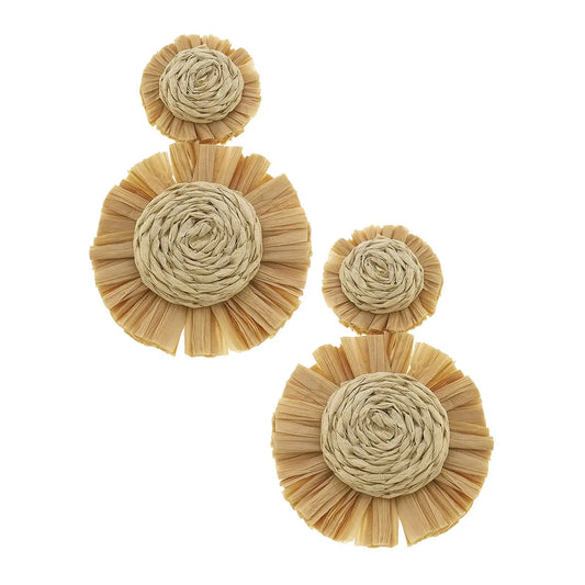 Maui Raffia Earrings