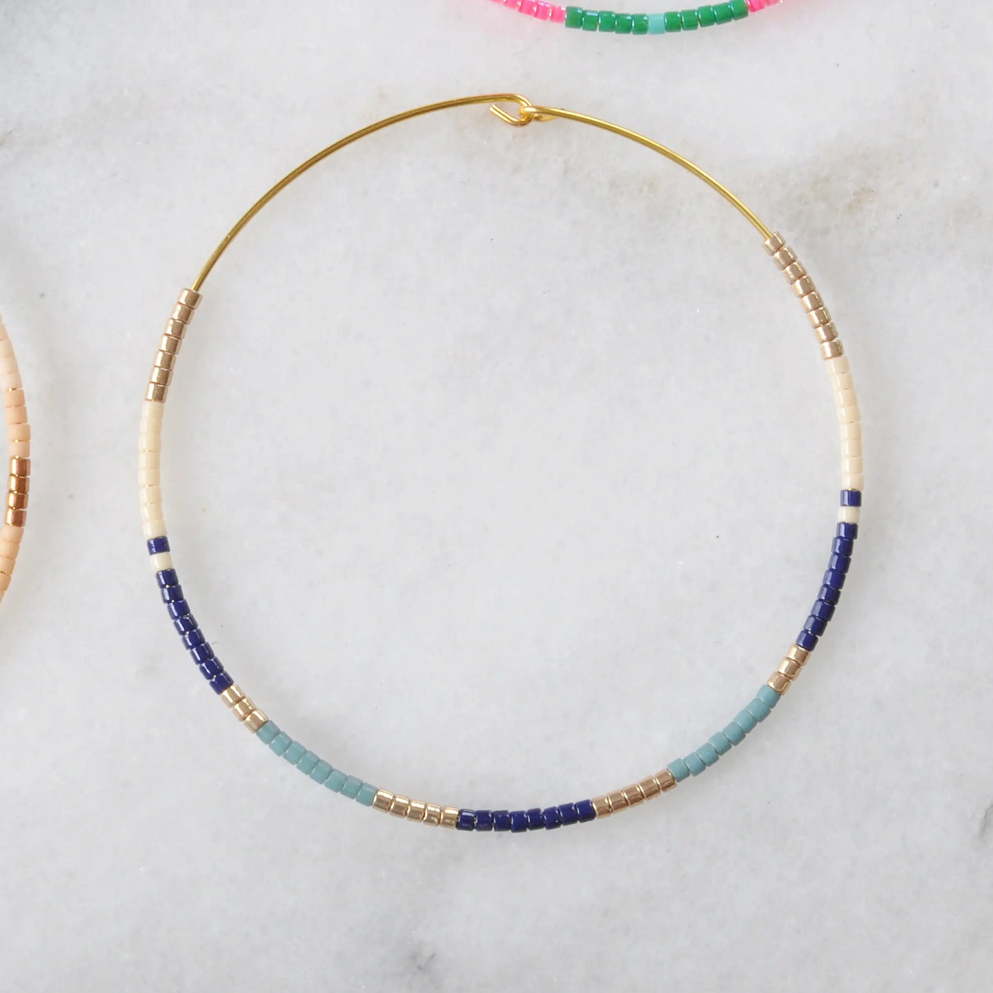 Libby & Smee Large Beaded Hoop Earrings