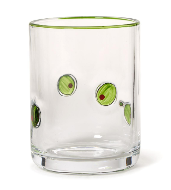 Two's Company Olive Glass