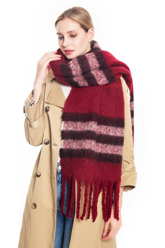 Plaid Long Scarf