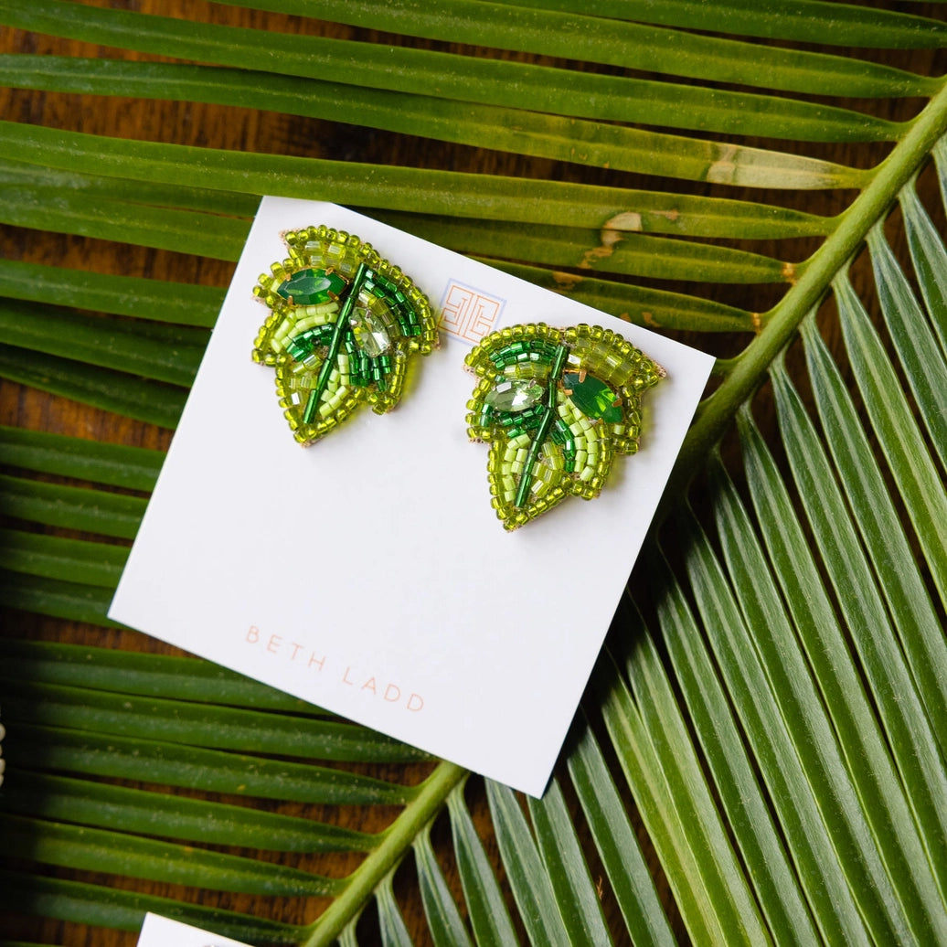 Palm Leaf Studs