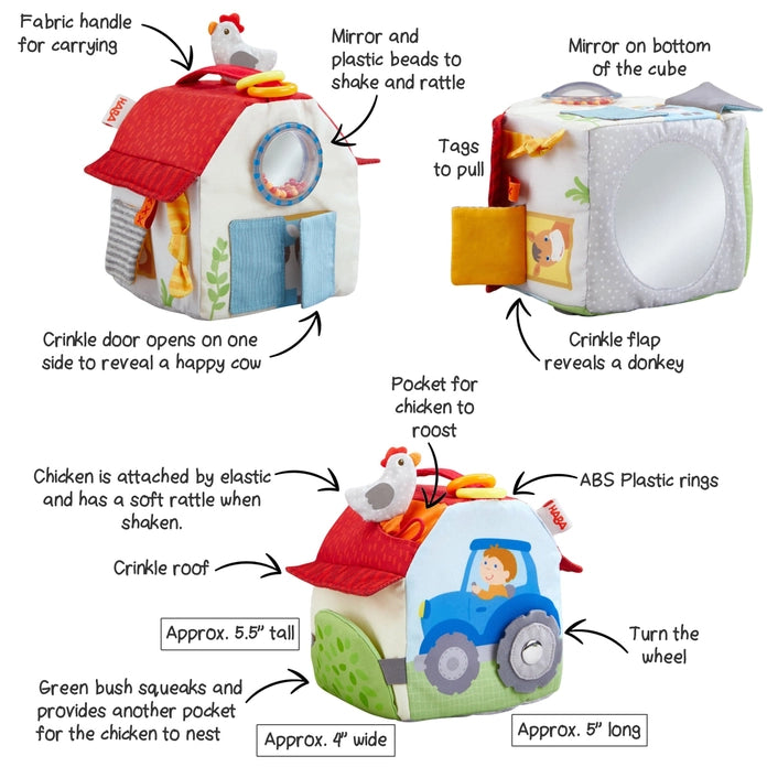 Haba Baby Farmyard Play Cube