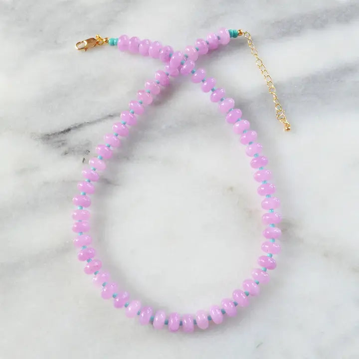 Libby & Smee Purple Gemstone Necklace