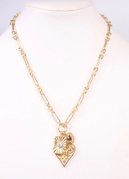 Rambeau Gold Charm Necklace