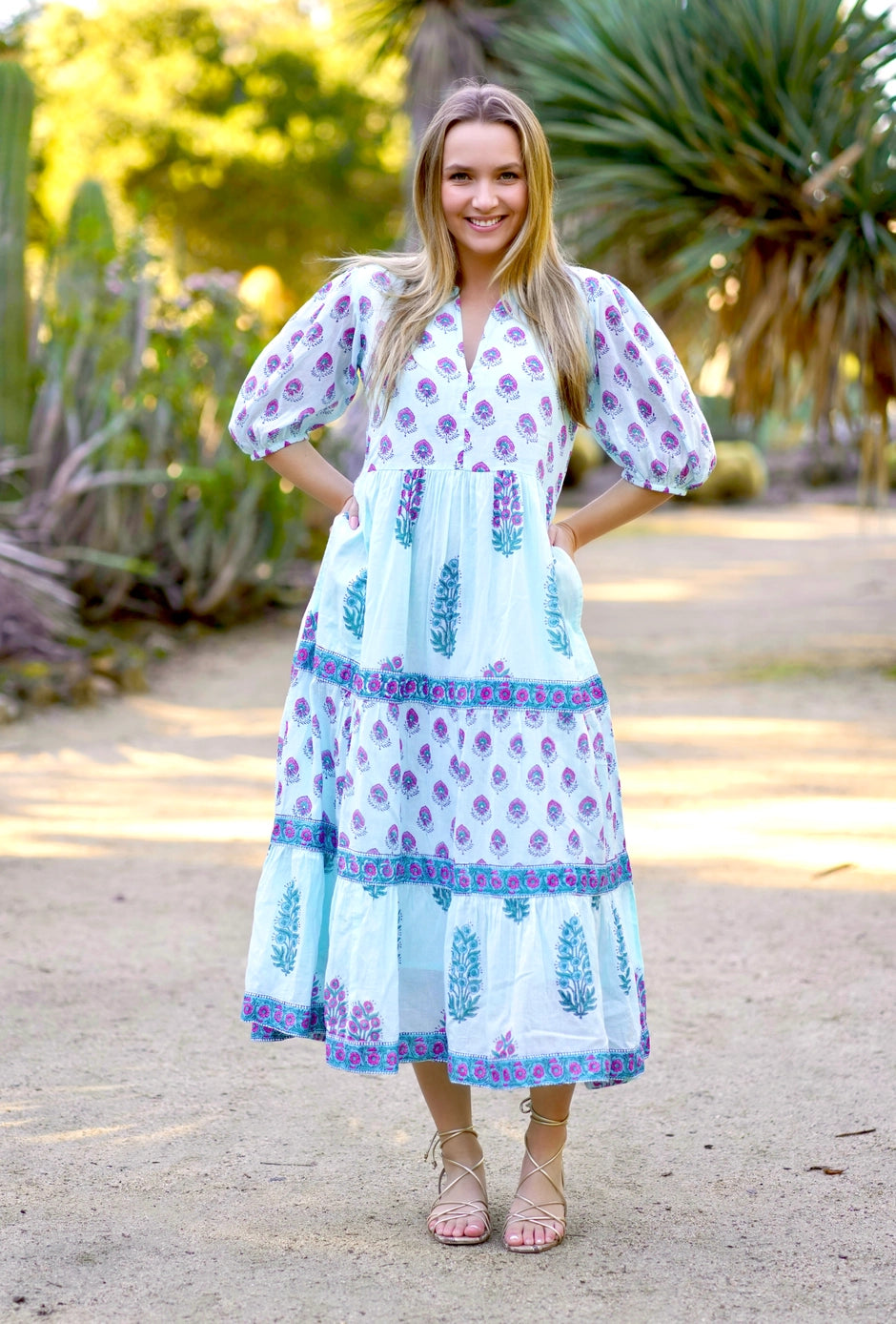 Remi Block Print Maxi Dress