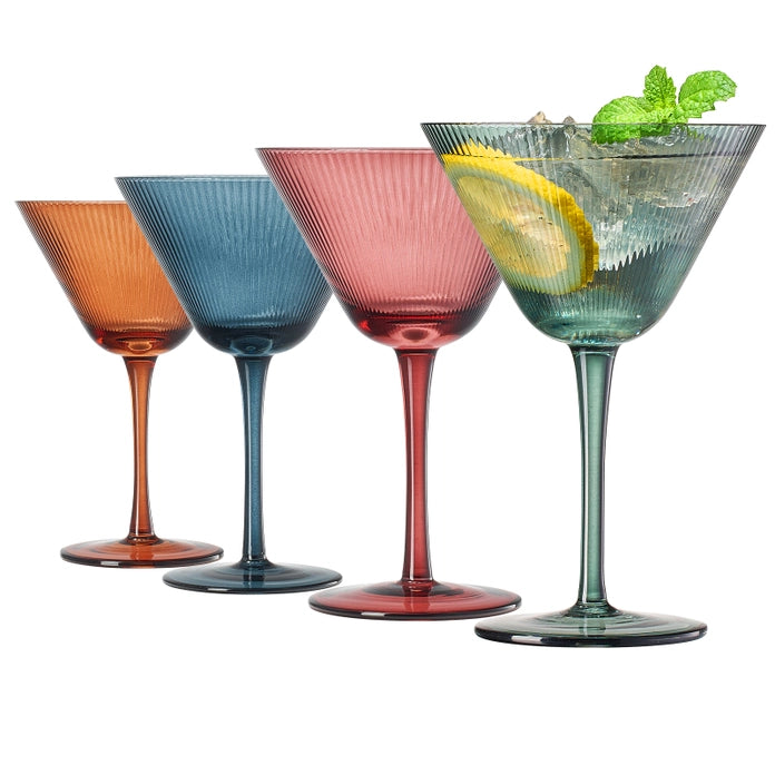 Ripple Martini Glasses