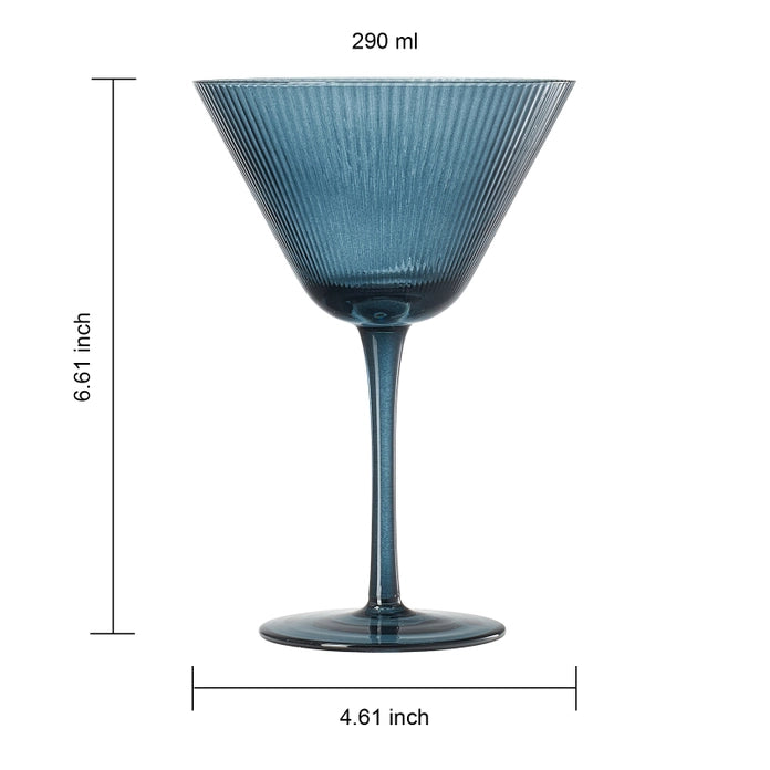 Ripple Martini Glasses