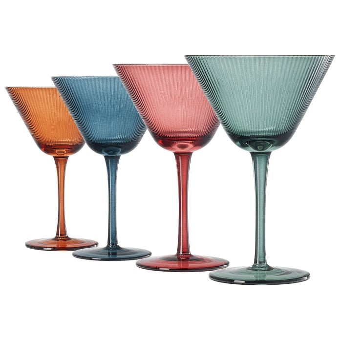 Ripple Martini Glasses