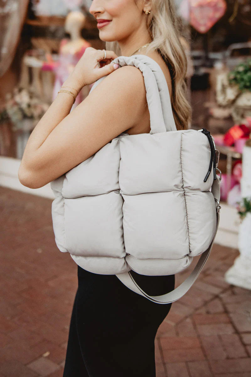 Mini Puffer Tote Bag