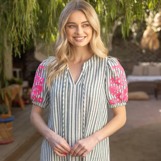 Split Neck Cabana Dress
