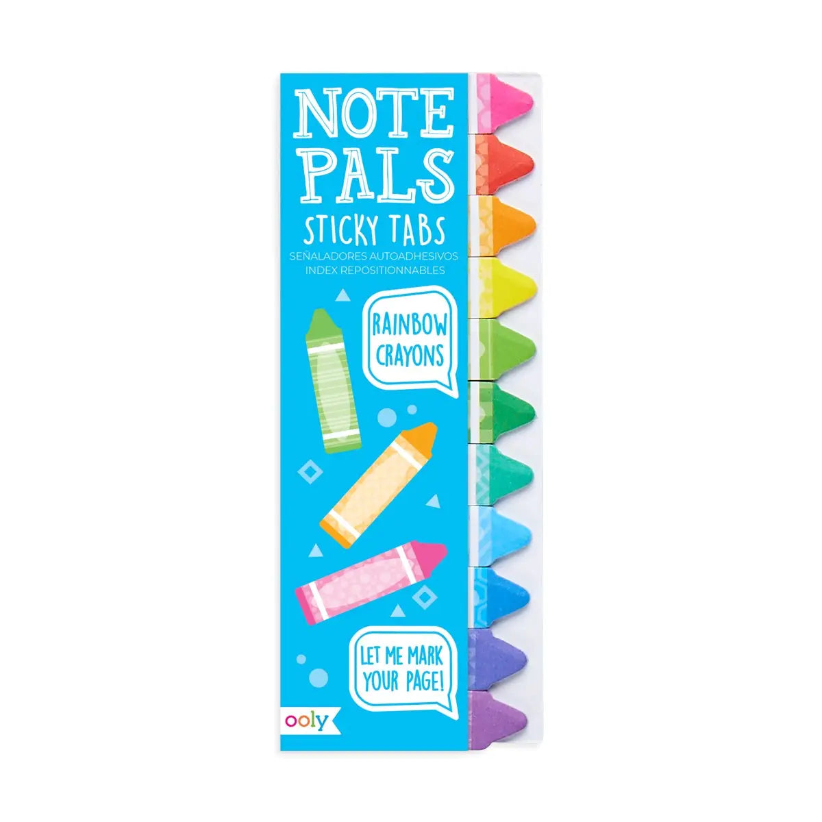 Note Pals Sticky Tabs - Rainbow Crayons