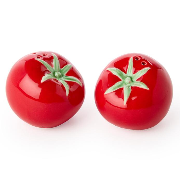 Two's Company Tomato Salt & Pepper Shaker Set