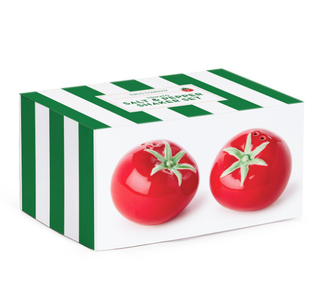 Two's Company Tomato Salt & Pepper Shaker Set
