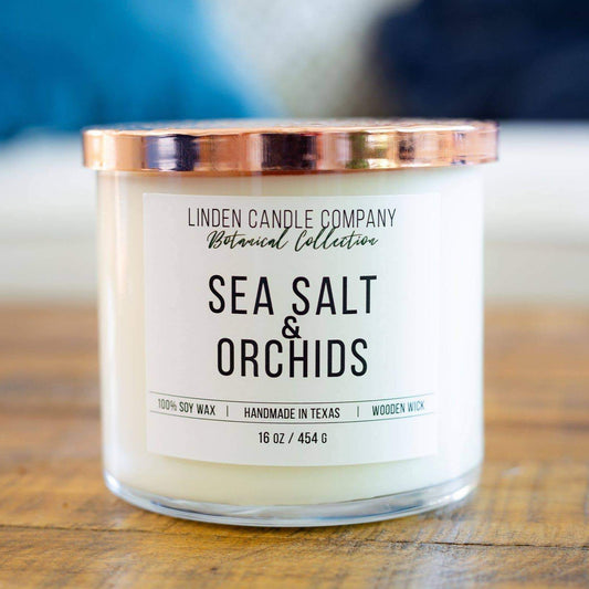 Linden Candle Sea Salt & Orchids