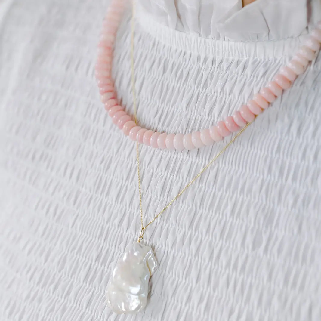 Marseille Pink Opal Candy Necklace