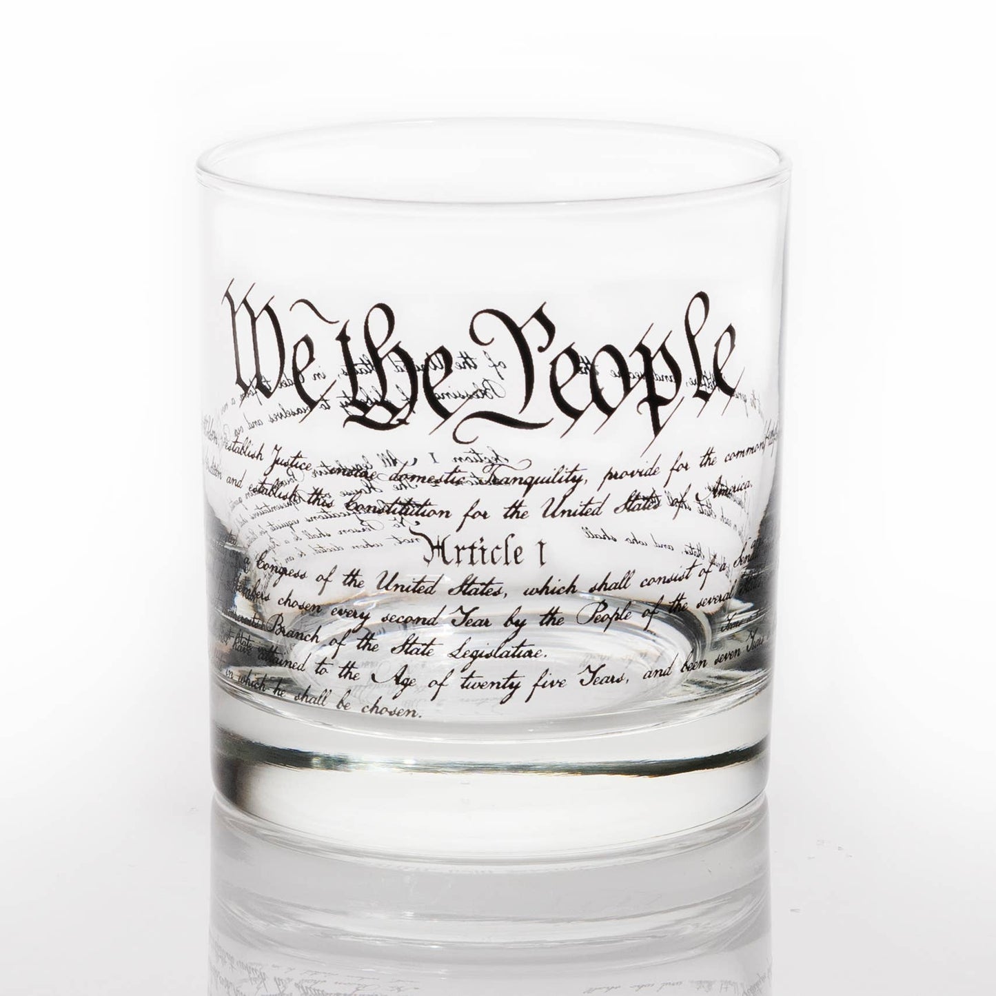 We The People Whiskey Glass