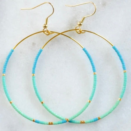 Libby & Smee Large Beaded Hoop Earrings