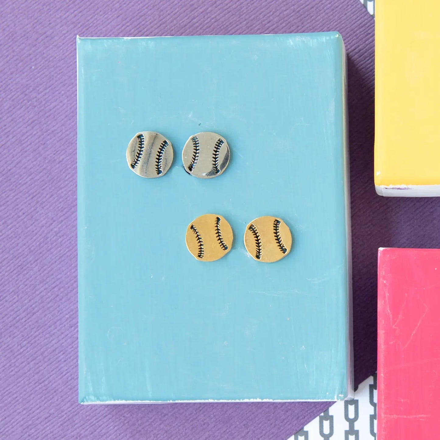 Mini Silver and Gold Post Earrings