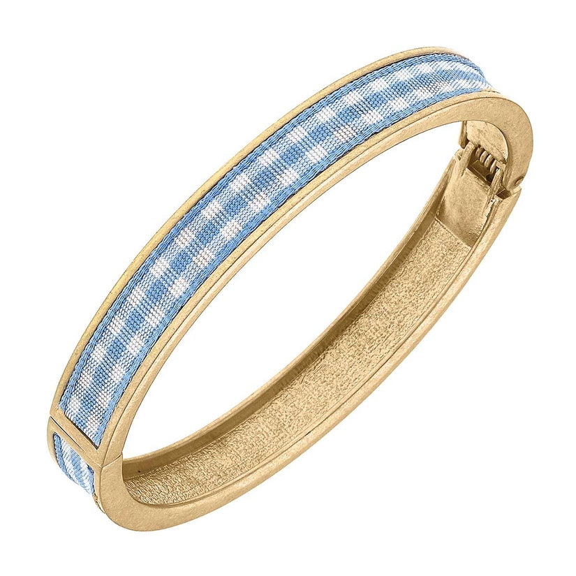 Makenzie Gingham Hinge Bangle