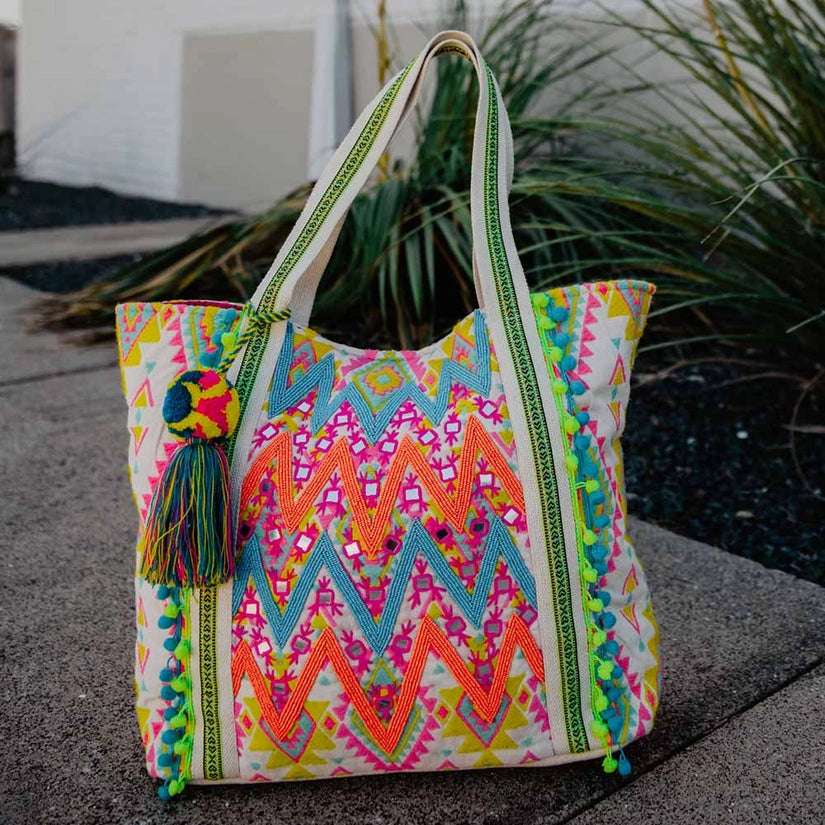 Embroidered Tote Bag