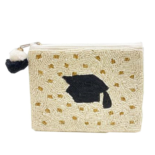 Beaded Grad Cap Pouch