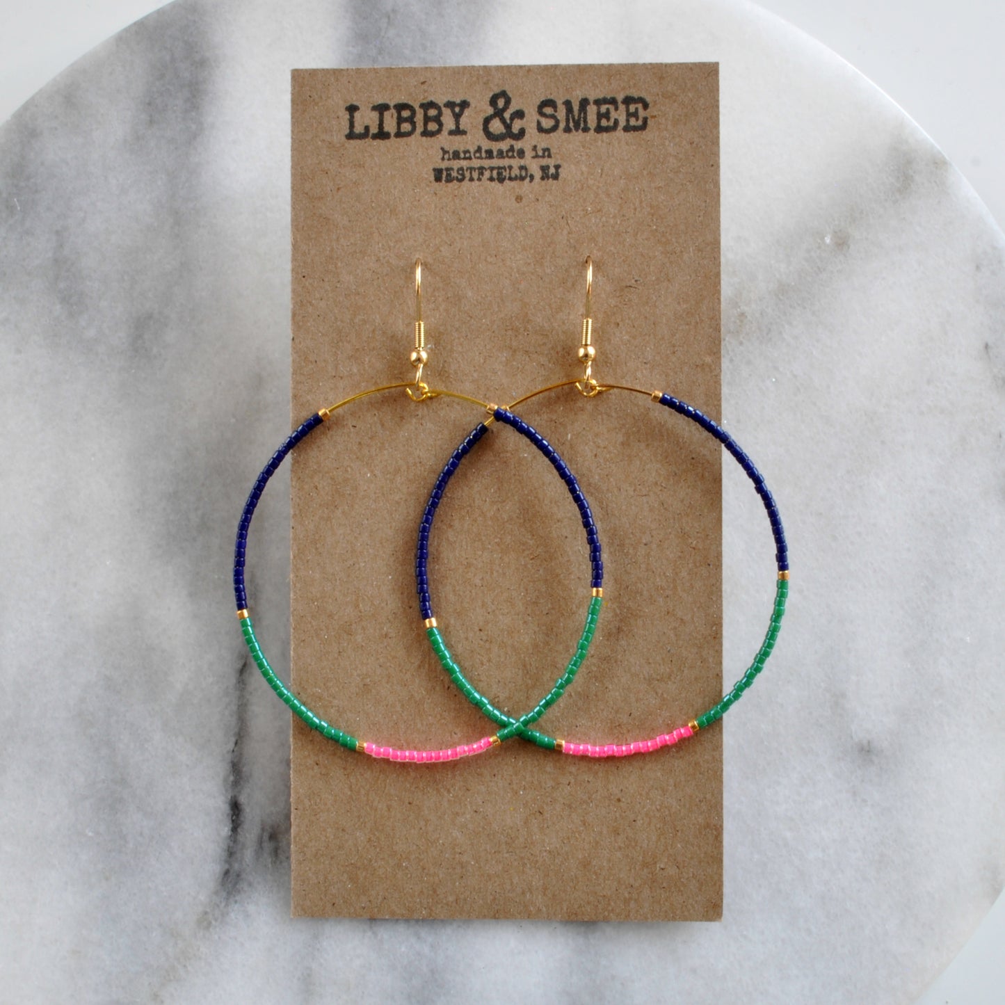 Libby & Smee Large Beaded Hoop Earrings