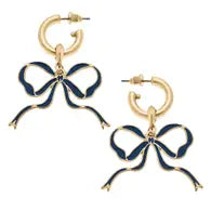 Bow Enamel Earrings