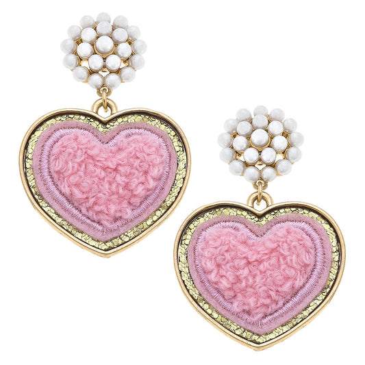 Stuck on You Heart Patch Earrings