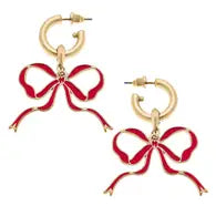 Bow Enamel Earrings