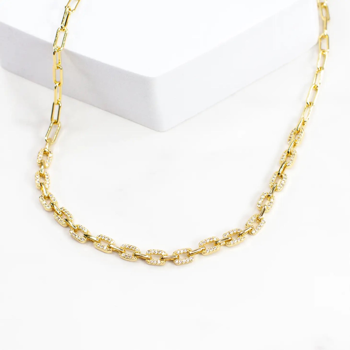 Diamond Chain Link Necklace