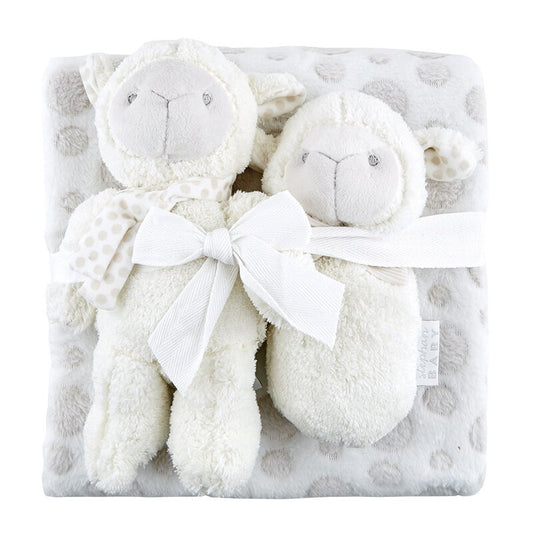 Baby Blanket Gift Set with Stuffed Animal