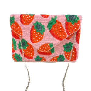 Strawberry Beaded Bag