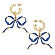 Bow Enamel Earrings